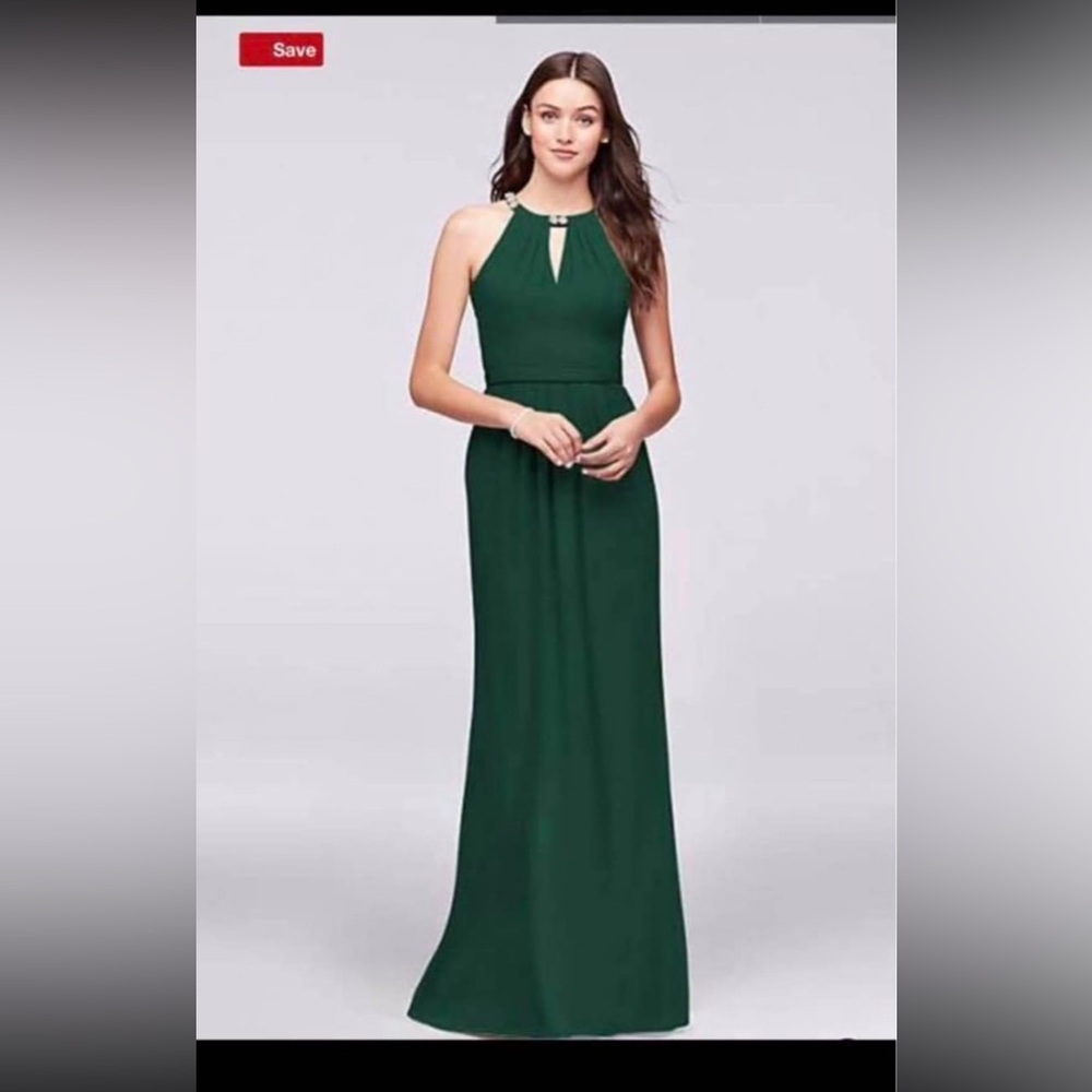 Juniper Green Cocktail Wedding Dress - Picture 1 of 4